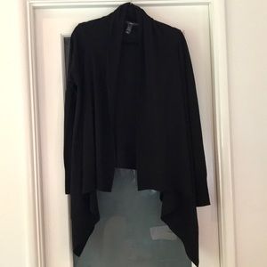 H&M draped black sweater
